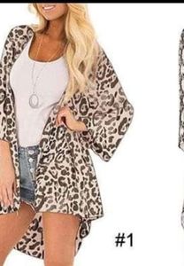 Sheer leopard cardigan
